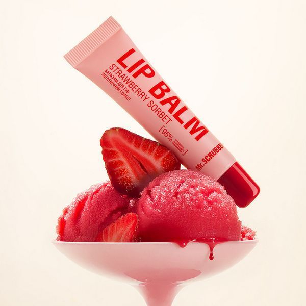 Бальзам для губ з ароматом полуничного сорбету Mr.SCRUBBER Lip Balm Strawberry Sorbet, 10 мл 4820200420776 фото