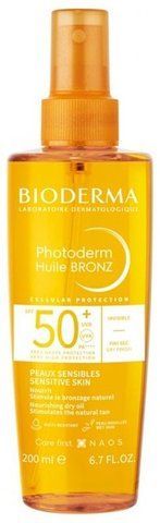 Сонцезахисна олія Bioderma Photoderm Huile Bronz SPF50+, 200 мл 3701129803585 фото
