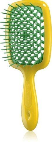 Щітка для волосся Janeke Small Superbrush The Original Italian patent жовтий із зеленим 8006060650270 фото