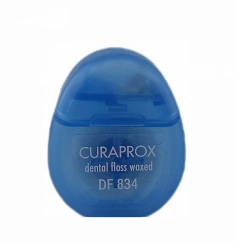 Нитка межзубная Curaprox вощена с ароматом мяты, 5 м. DF834-mini фото