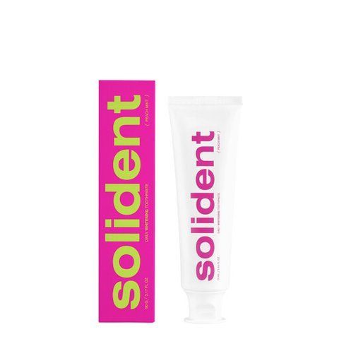 Ежедневная отбеливающая зубная паста Solident Peach mint персик-мята, 90 g 4823109702547 фото