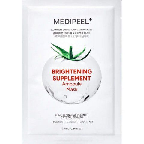 Осветляющая маска для лица Medi-Peel Glutathione Crystal Tomato Ampoule Mask, 1 шт 8809941823318 фото