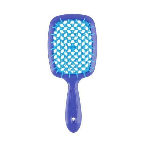 Гребінець для волосся - Janeke Superbrush, фіолетовий з блакитним 8006060654711 фото