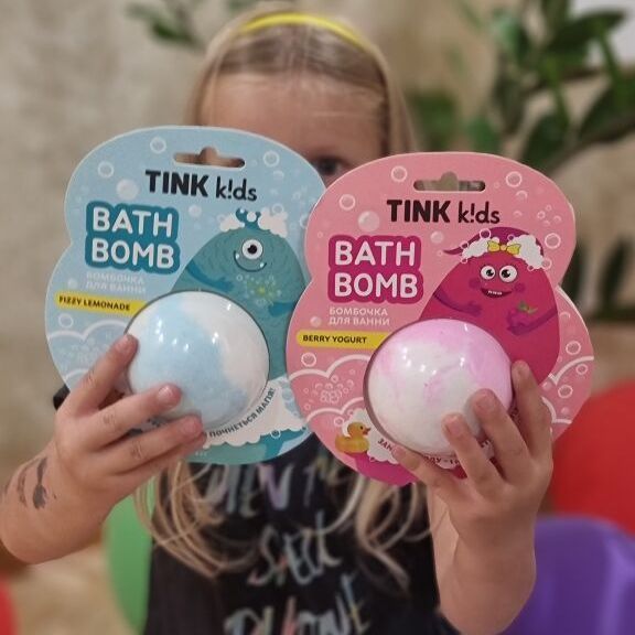 Бомбочка для ванной Tink kids Berry Yogurt, 200 г 4823109411869 фото