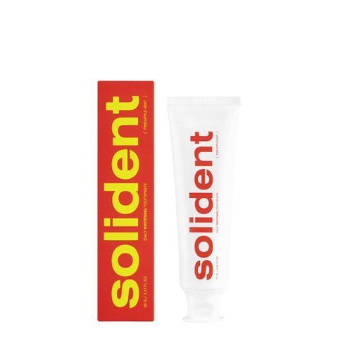 Ежедневная отбеливающая зубная паста Solident Pineapple mint ананас-мята, 90 g 4823109702561 фото