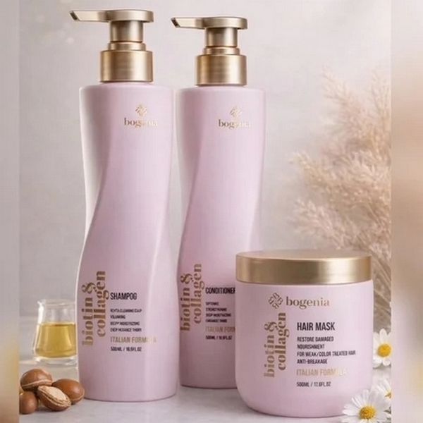 Шампунь для волосся Bogenia Biotin & Collagen Shampoo BG451 №001 500 мл 4823124407359 фото