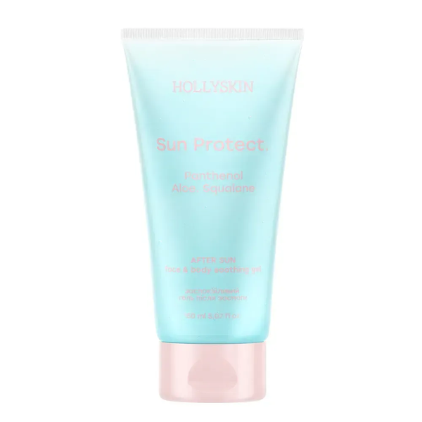 Заспокійливий гель після засмаги з алое вера і д-пантенолом HOLLYSKIN Sun Protect After Sun Gel, 150 мл 4823109704213 фото