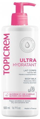 Увлажняющее молочко для сухой и чувствительной кожи Topicrem UH BODY Ultra-Moisturizing Body Milk 500мл BIR03558 фото