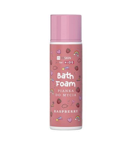 Пена-спрей для душа HiSkin Kids Raspberry с ароматом малины, розовая 250 мл 5905359804741 фото