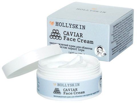 Омолаживающий крем для лица с экстрактом черной икры Hollyskin Caviar Face Cream 50 мл 4823109700604 фото