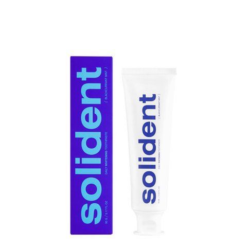 Ежедневная отбеливающая зубная паста Solident Blackcurrant mint смородина-мята, 90 g 4823109702578 фото
