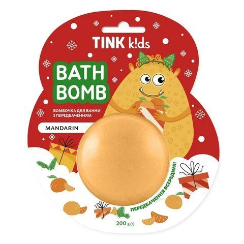 Бомбочка для ванны с предсказанием Tink kids Mandarin, 200 г 4823109412583 фото
