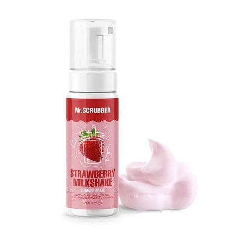 Парфумована пінка для душу з ароматом полуничного коктейлю Mr.Scrubber Strawberry Milkshake, 150 мл 4823109701601 фото