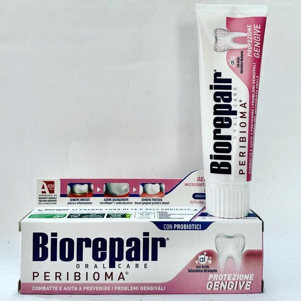 Зубна паста Biorepair Peribioma Захист ясен 75 мл 8017331054192 фото