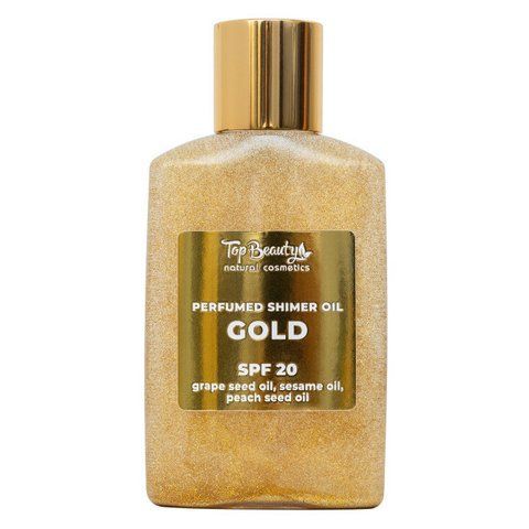 Сонцезахисна суха парфумована сяюча олія для тіла Top Beauty Gold Perfumed Shimer Oil SPF 20 100 мл 2000000115375 фото