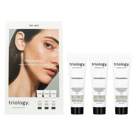 Набор Трилогия интенсивного укрепления волос Triology Trichomax Try Set 4820200421896 фото