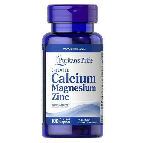 Кальцій Магній Цинк Puritan's Pride Calcium Magnesium Zinc, 100 капсул 074312142901 фото