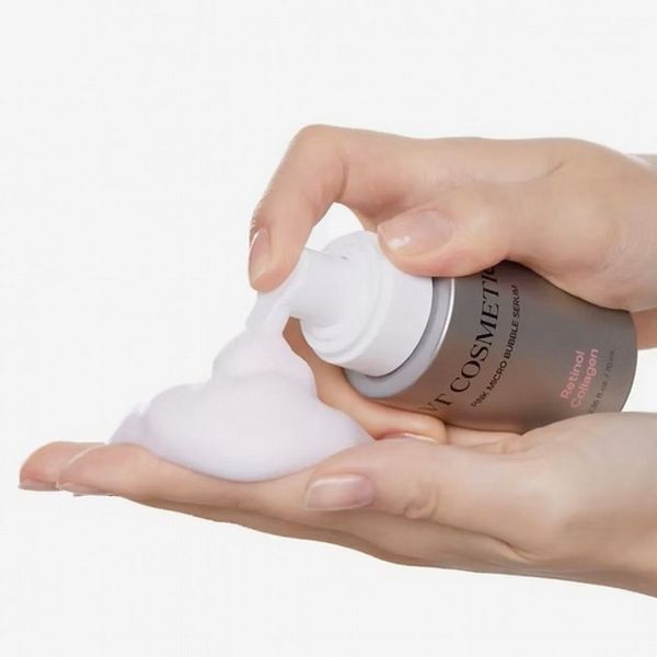 Микропенная сыворотка для лица с ретинолом и коллагеном VT Cosmetics Retinol Collagen Pink Micro Bubble Serum 70 мл 8803463013288 фото