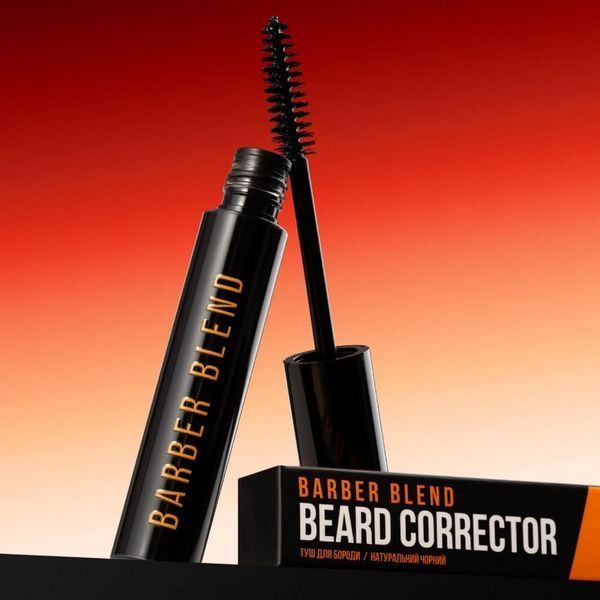 Туш для бороди Barber Blend 01 Natural Black Beard Corrector 10 мл 4823109705593 фото