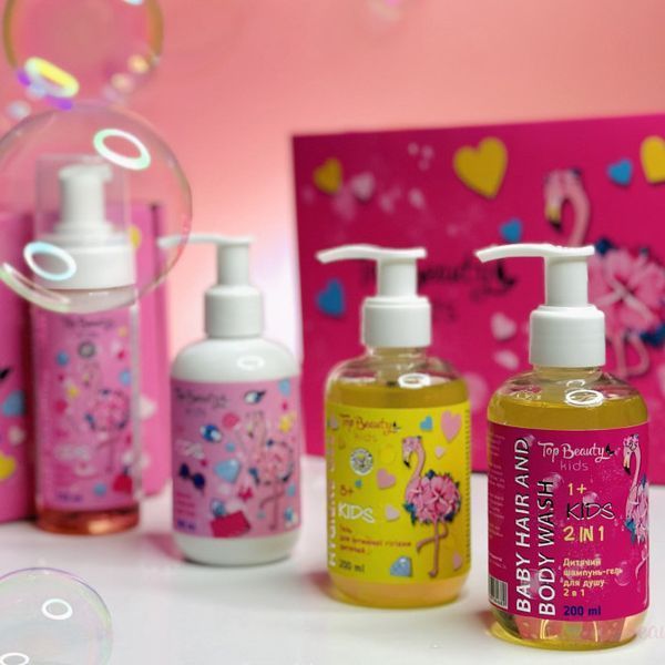 Бокс детский "Фламинго" 4 товара в коробке Top Beauty kids 2000000107646 фото