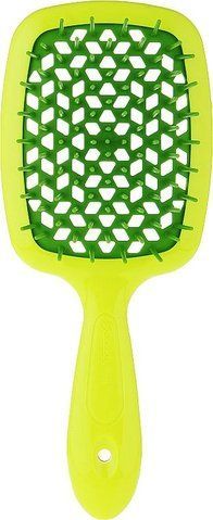 Гребінець для волосся - Janeke Superbrush, жовтий із зеленим 8006060527220 фото