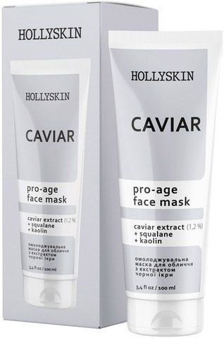 Маска для лица с черной икрой Hollyskin Caviar Face Mask 100 мл 4823109700338 фото