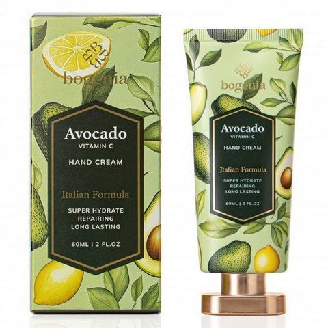 Крем для рук Bogenia Avocado + Vitamin C Hand Cream BG447 №001 60 мл 4823124407045 фото