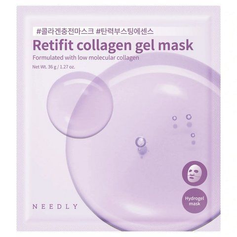 Гідрогелева маска для обличчя Needly Retifit Collagen Gel Mask з колагеном та ретинолом 8809455424148 фото