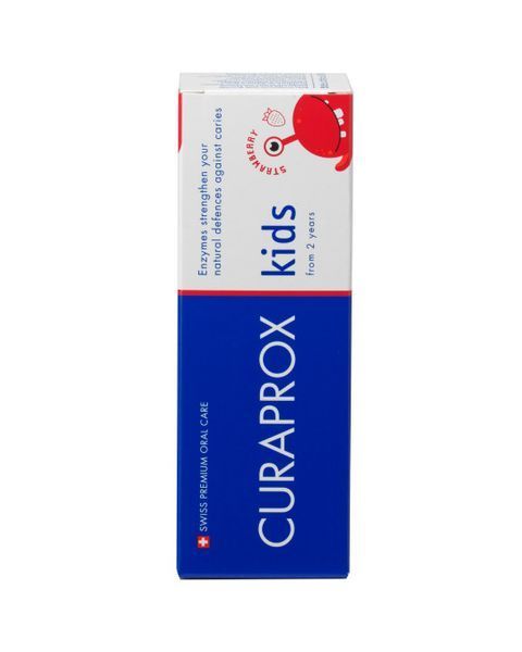 Дитяча зубна паста з фтором з 2-х років "Полуниця" Curaprox Strawberry For Kids 60 мл 7612412429473 фото
