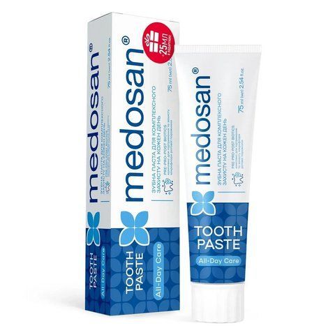 Зубная паста для комплексной защиты Medosan All-Day Care Tootpaste, 75 мл 4823109411661 фото