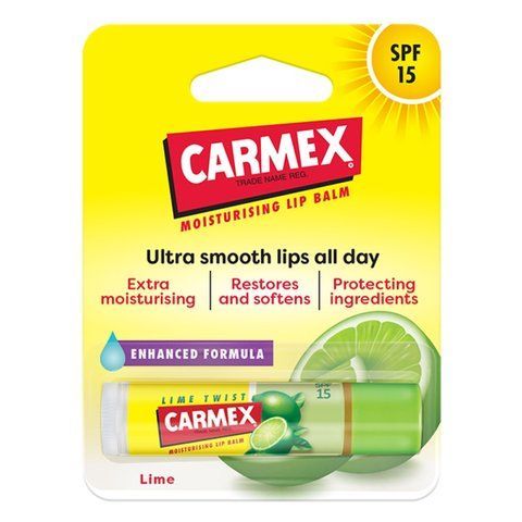 Бальзам для губ Carmex со вкусом лайма, сток, 4.25 г 083078402181 фото