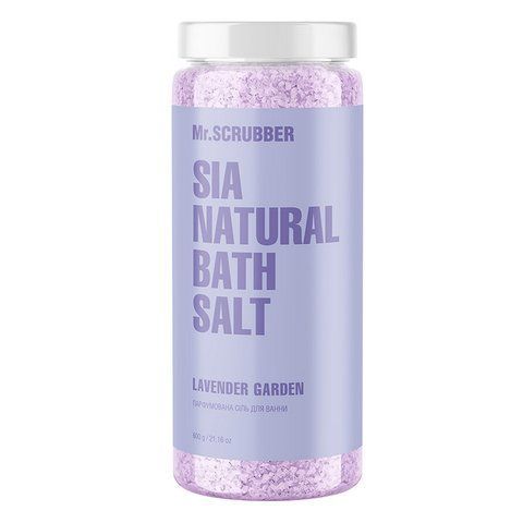 Парфумована сіль для ванни Mr.SCRUBBER Sia Natural Bath Salt Lavender Garden, 600 г 4823109702882 фото