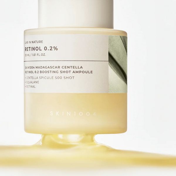Ампульна сироватка-бустер SKIN1004 Madagascar Centella Retinol 0.2 Boosting Shot Ampoule з ретинолом 30 мл 8809913832515 фото
