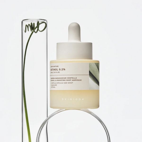Ампульна сироватка-бустер SKIN1004 Madagascar Centella Retinol 0.2 Boosting Shot Ampoule з ретинолом 30 мл 8809913832515 фото