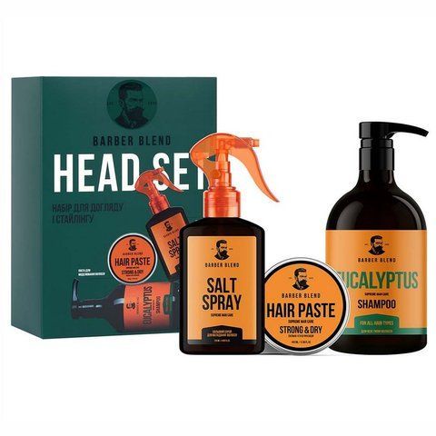 Набір для догляду і стайлінгу для чоловіків Barber Blend Head Set 4820200418094 фото