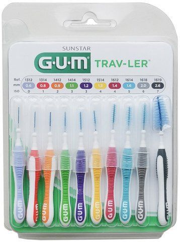 Набір міжзубних щіток GUM Trav-Ler в асортименті 10 шт 7630019904681 фото