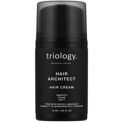 Крем для блиску, ідеальної гладкості та шовковистості волосся Triology Hair Architect Hair Cream 50 мл 4823109705807 фото