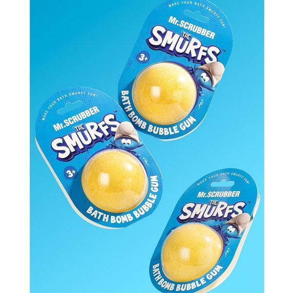 Бомбочка для ванни Mr.SCRUBBER The Smurfs Bubble Gum 200 г 4823109705135 фото