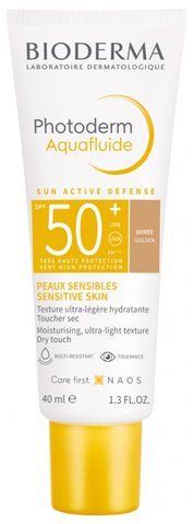 Сонцезахисний крем для чутливої шкіри Bioderma Photoderm Aquafluide Sun Active Defense SPF50+ Dor&eacute;e 40 мл 3701129804391 фото