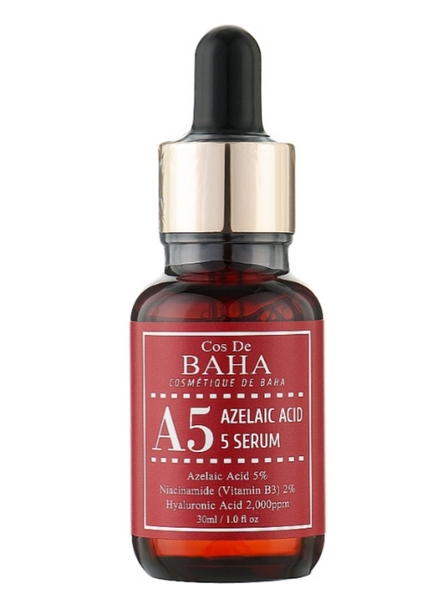 Протизапальна сироватка з азелаїновою кислотою Cos De BAHA Azlaic Acid 5% Serum 30ml (A5) 30ml 8809240319109 фото