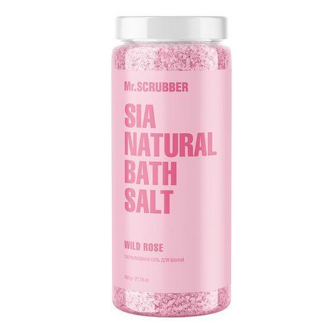 Парфумована сіль для ванни Mr.SCRUBBER Sia Natural Bath Salt Wild Rose, 600 г 4823109702875 фото
