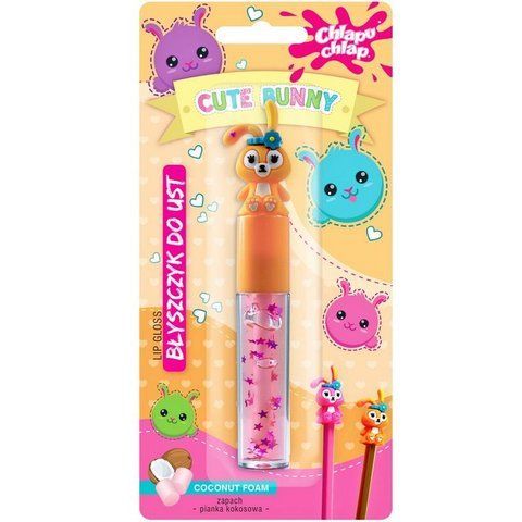 Блеск для губ Chlapu Chlap Cute Bunny Coconut Foam Lip Gloss детский 2.8 г 5901571012506 фото