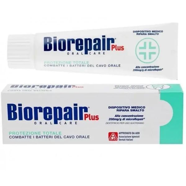 Зубна паста Biorepair Advanced Total Protection Plus Професійний захист та відновлення 75 мл 8017331092231 фото
