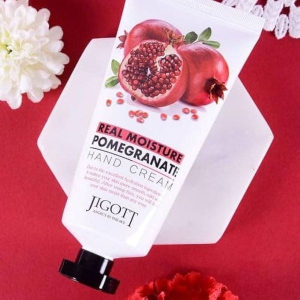 Крем для рук з екстрактом гранату Jigott Real Moisture Pomegranate Hand Cream, 100 мл 8809541280788 фото