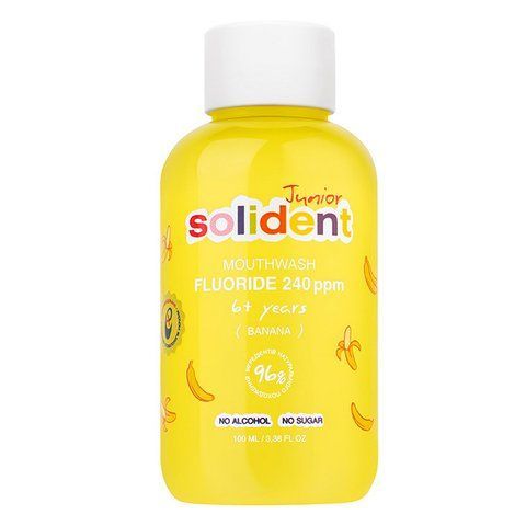 Детский ополаскиватель для полости рта Solident Junior Banana Mouth Wash, 100 мл 4823109705012 фото