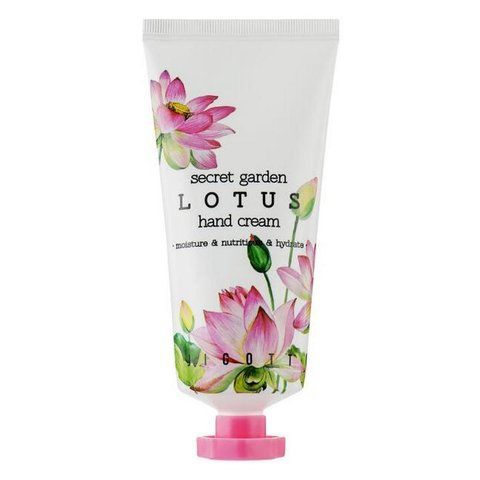 Крем для рук з екстрактом лотоса Jigott Secret Garden Lotus Hand Cream, 100 мл 8809541281976 фото