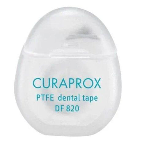 Нить межзубный тефлоновый Curaprox с хлоргексидином, 5 м 7612412428255 фото