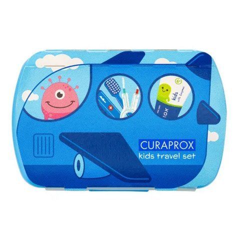 Детский дорожный набор голубой Curaprox Kids Travel Set 7612412432732 фото