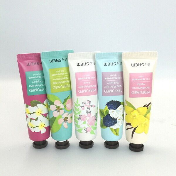 Крем для рук парфумований із екстрактом червоного жасмину The Saem Perfumed Hand Moisturizer Frangipani, 30 мл 8806164122365 фото
