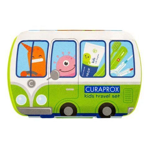 Детский дорожный набор зеленый Curaprox Kids Travel Set 7612412432787 фото